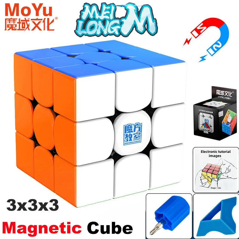MOYU Meilong M Magnetic Magic Cube 3X3 2X2 Pyraminx Speedcube