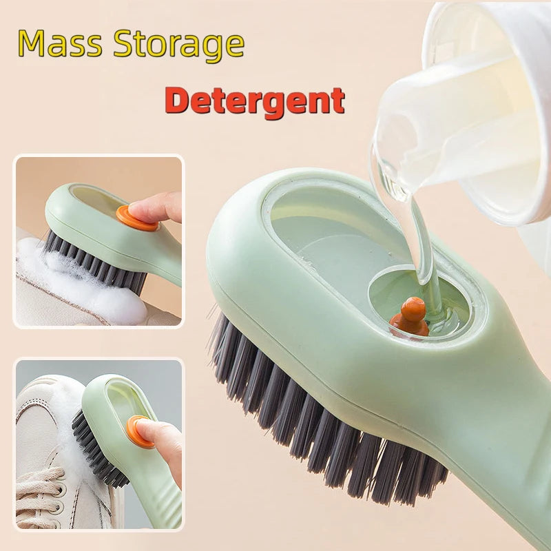 Soft Bristled Cleaning Brush Long Handle Household Tool
