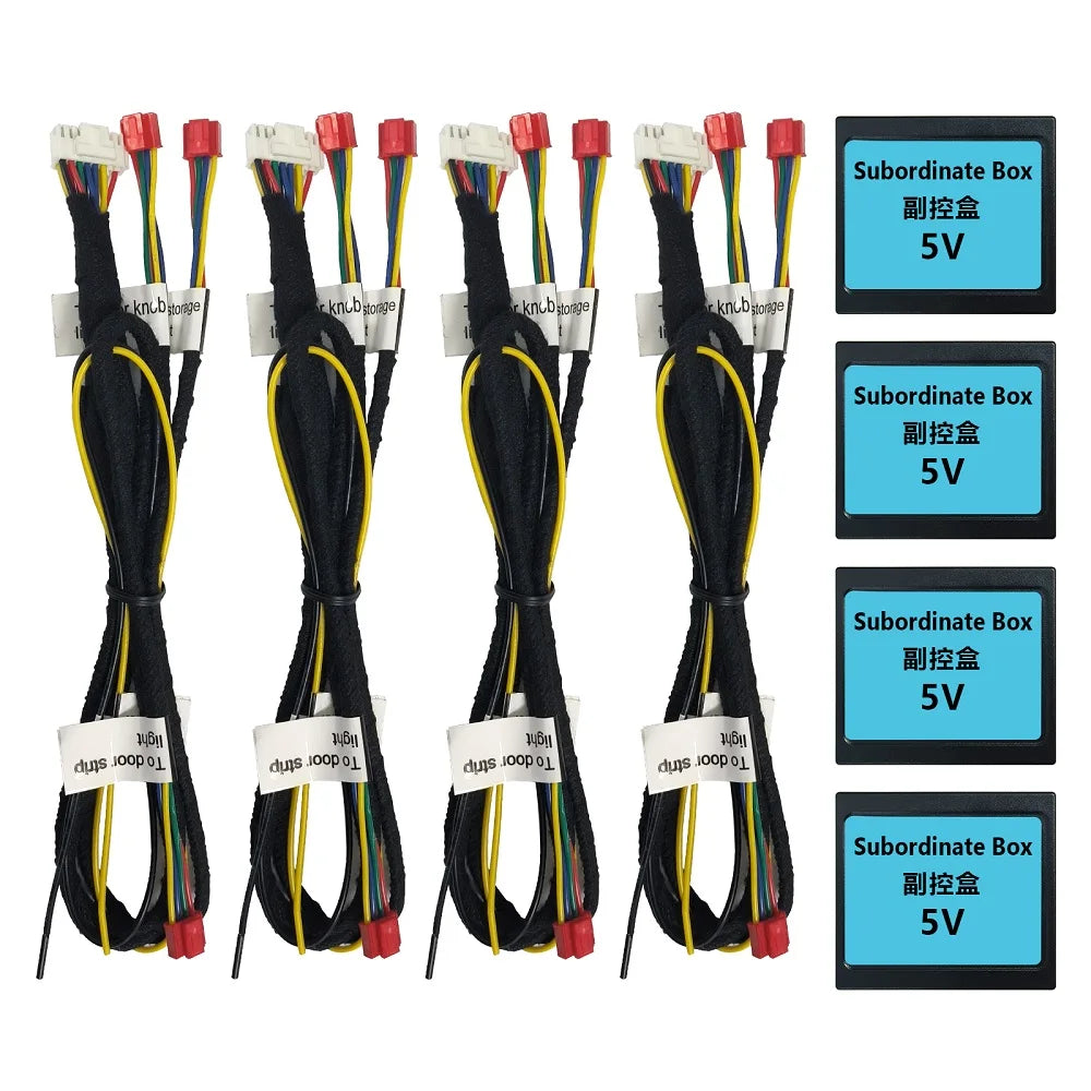 Universal Car Ambient Light Kit With Wireless APP Control 256 RGB Dream Color LED Neon Footlight Accessories