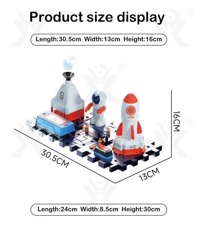 DIY Electronic Blocks Kit for Kids - Educational Science Toy for Ages 6 to 12 - Circuit Building Exploration Set
