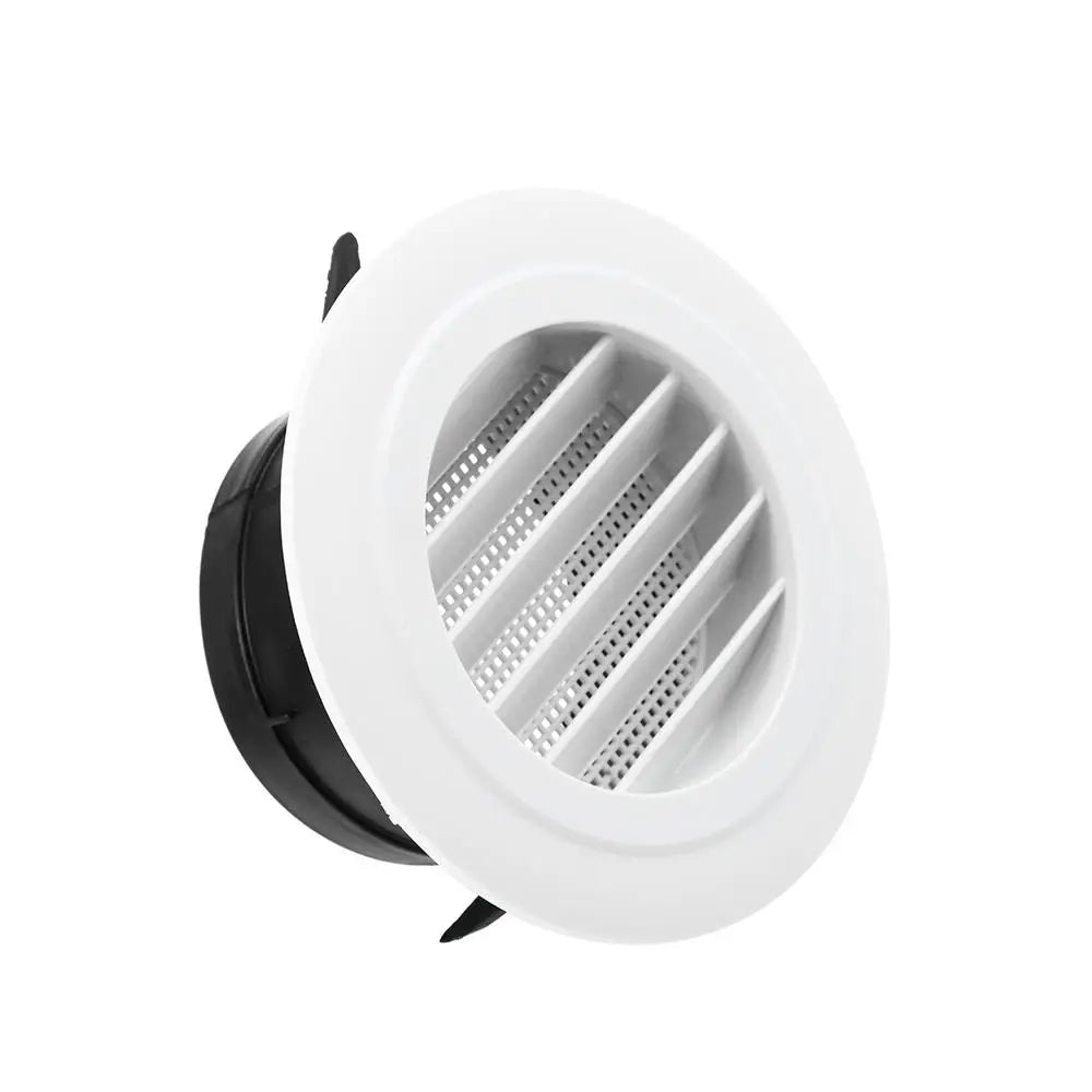 Adjustable Air Ventilation Cover Round Ducting ABS Grille for Kitchen and Bath Air Outlet