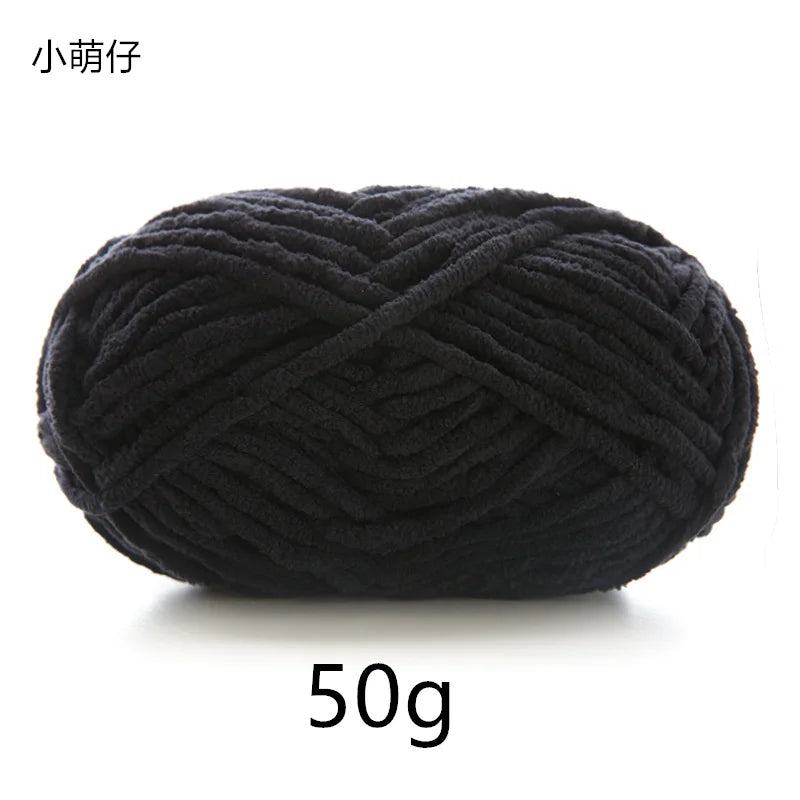 50g Polyester Cute Yarn Ball for Warm Velvet Crochet Scarf