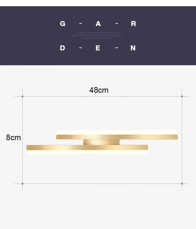 Modern LED Acrylic Wall Light Sconce for Bedroom and Hallway Decor