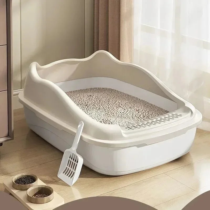 Cat Litter Box Small Size Pet Sandbox Anti-Splash Toilet