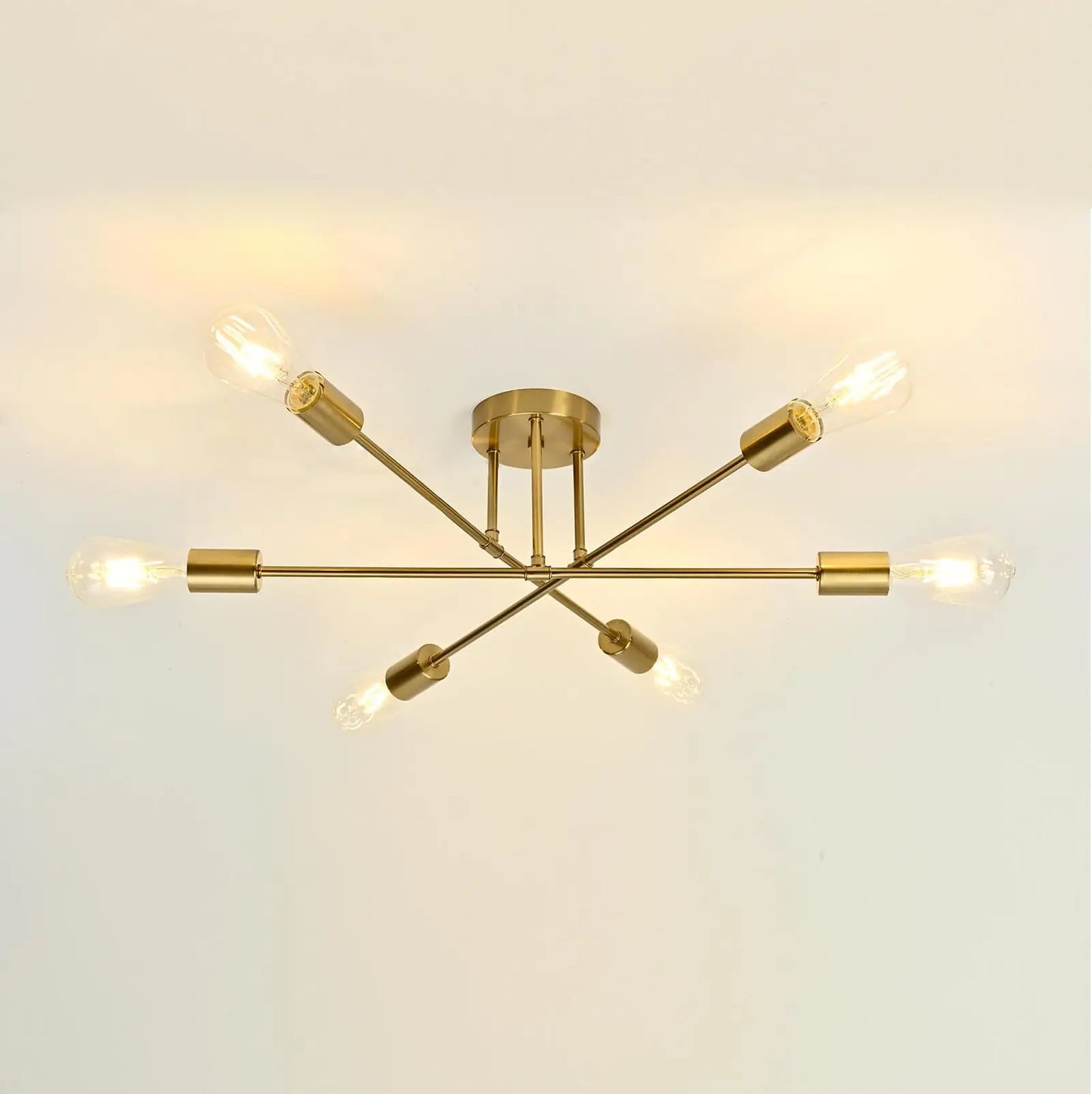 Nordic Minimalist LED Pendant Light Chandelier for Bedrooms and Living Rooms Black and Gold Lighting Fixture