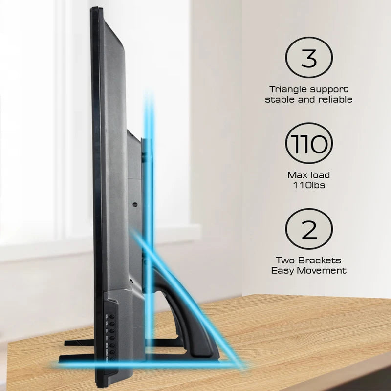 Beishi Universal Table Top TV Stand for 14 to 42 Inch LCD LED OLED TVs Sturdy Monitor Bracket for Flat and Curved Screens