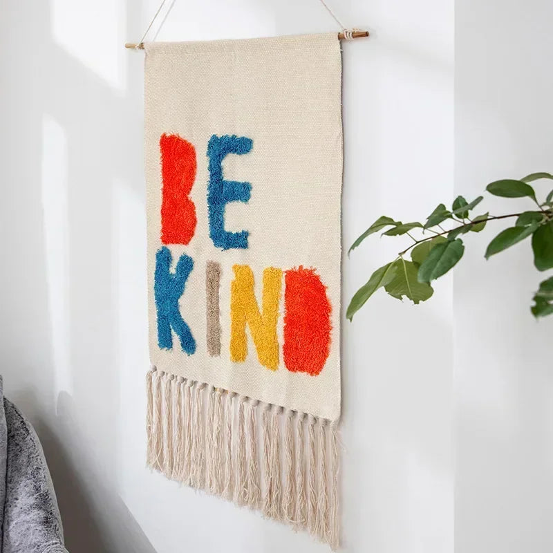 Macrame Wall Hanging Tapestry Nordic Cotton Tassel Boho Decor