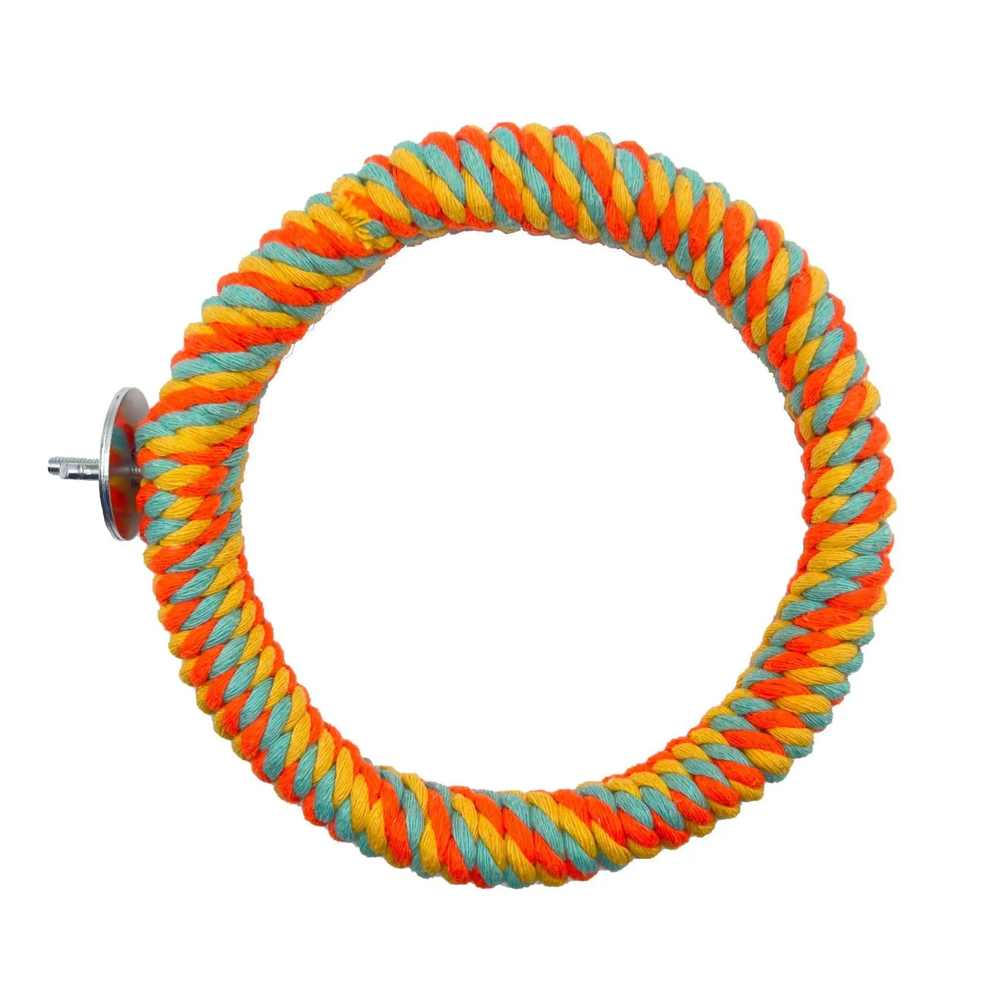 Bird Toy Durable Cotton Rope Multi-color Round Pet Parrot Standing Perches for Cockatiel Parrot Cage Toy Pet Bird Toy