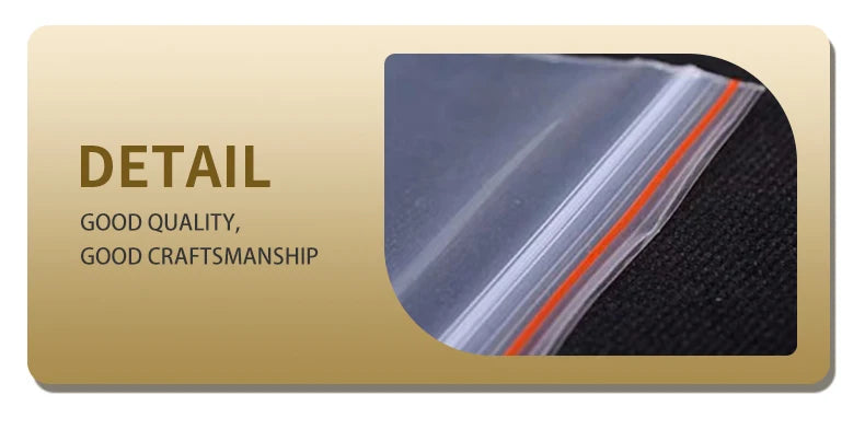 100pcs/Pack Small Zip Lock Plastic Bags 0.05mm Thick