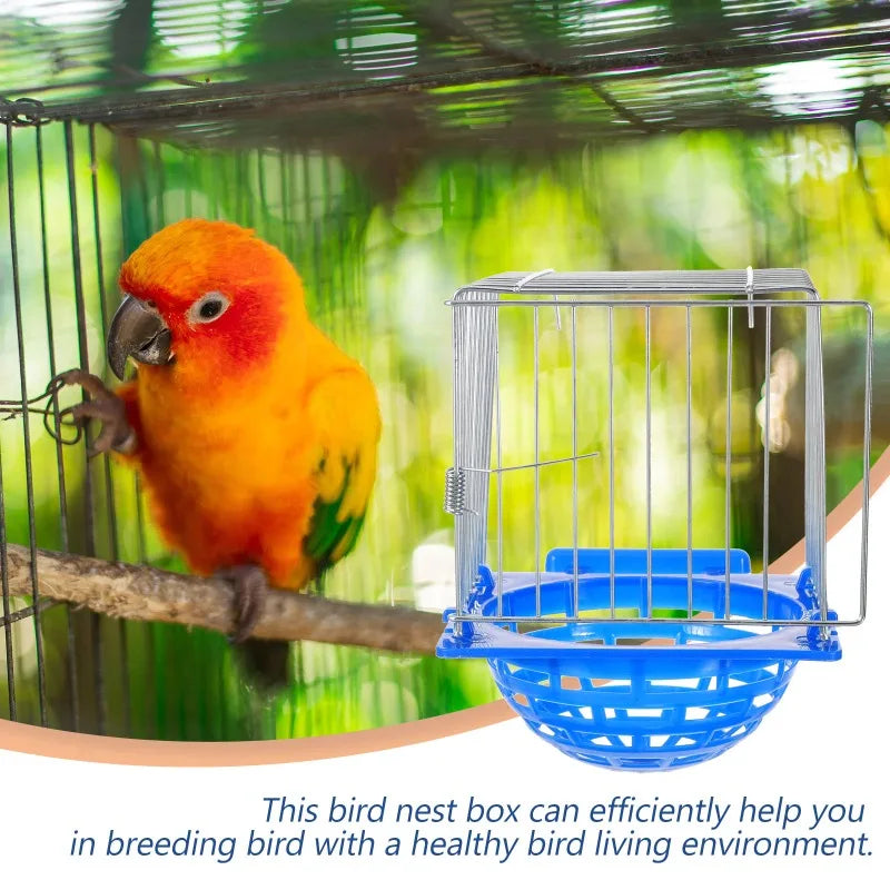 Bird Nest Hatching Canary Pan Parrot Breeding Guinea Pig Pigeon Plastic Hanging Cage