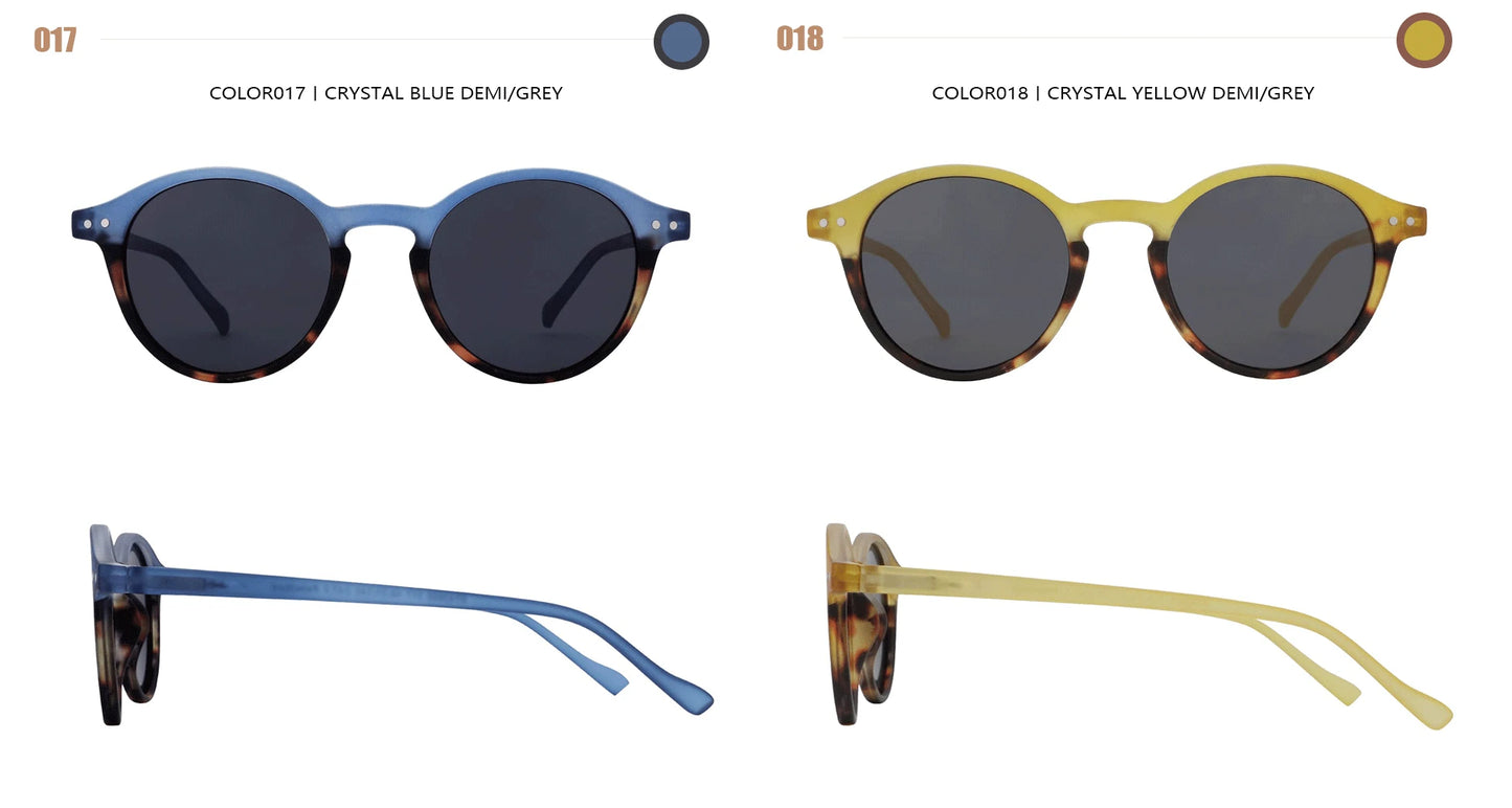 Zenottic Retro Circular Polarized Sunglasses for Men and Women Small Round Vintage Style UV400 Protection