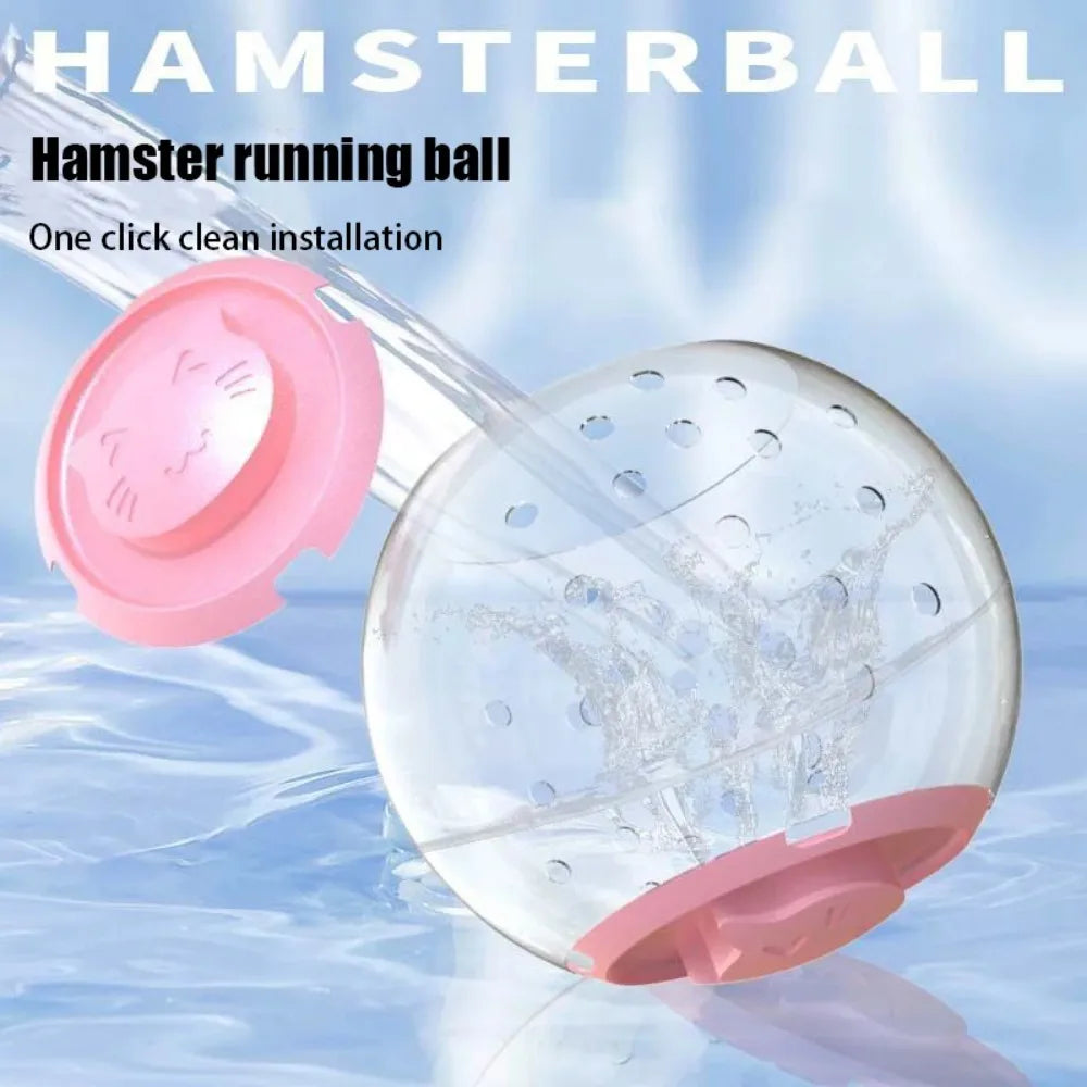 Sports ball grounding device, transparent hamster running ball, small animal pet supplies, porous breathable hamster ball