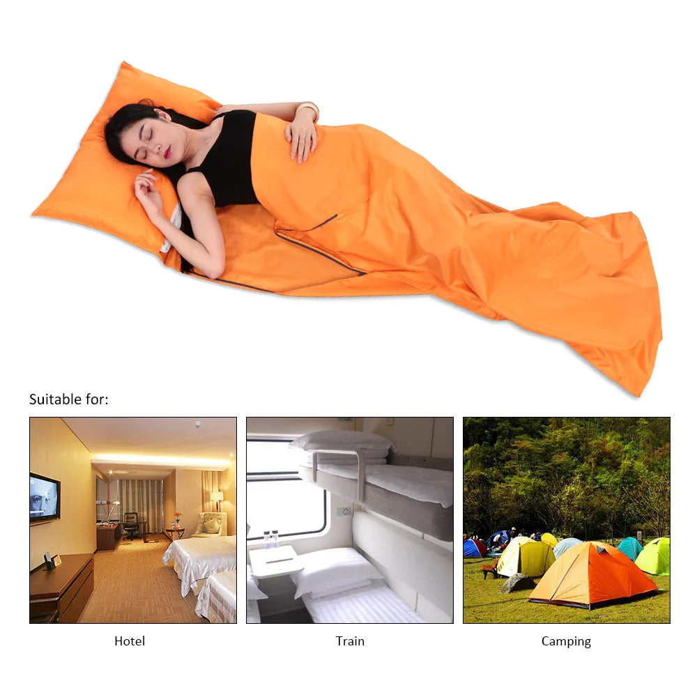 Lightweight Outdoor Sleeping Bag Liner Polyester Pongee 75x210CM