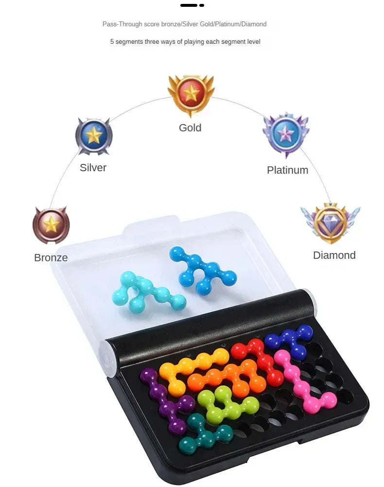 120 Challenges IQ 3D Puzzle Board Game Classic Montessori Toy