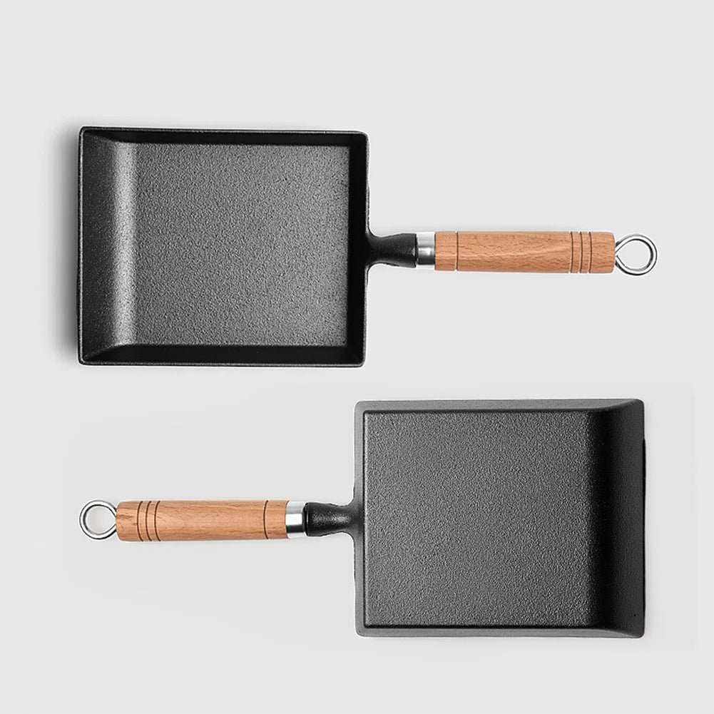 Cast Iron Non-stick Japanese Omelette Pan for Tamagoyaki