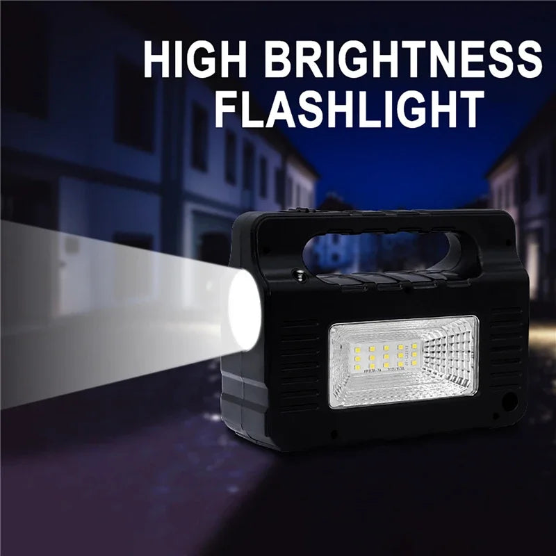 Solar Portable Lighting Solar Power Panel Generator Kit with 3 LED Bulbs for Camping and Hiking