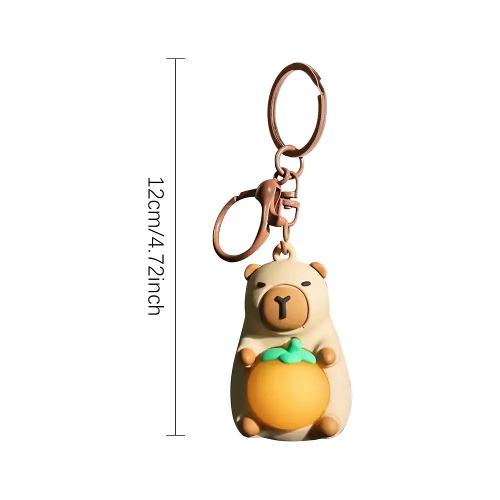 Cute Capybara Key Chains for Girls Glowing Kawaii Charm