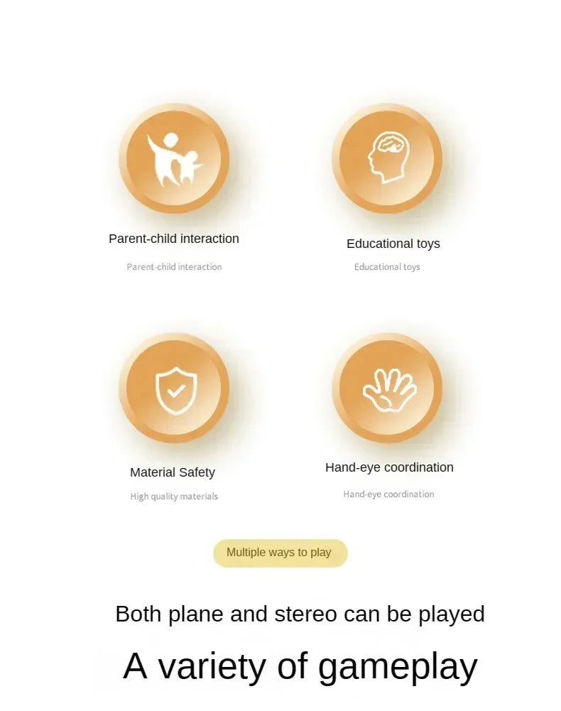 120 Challenges IQ 3D Puzzle Board Game Classic Montessori Toy