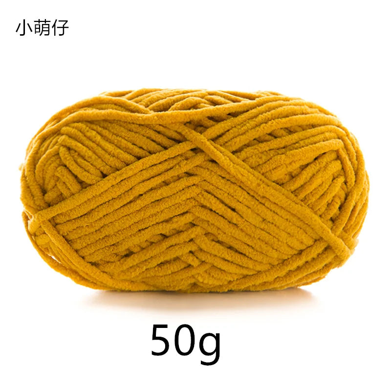 50g Polyester Cute Yarn Ball for Warm Velvet Crochet Scarf