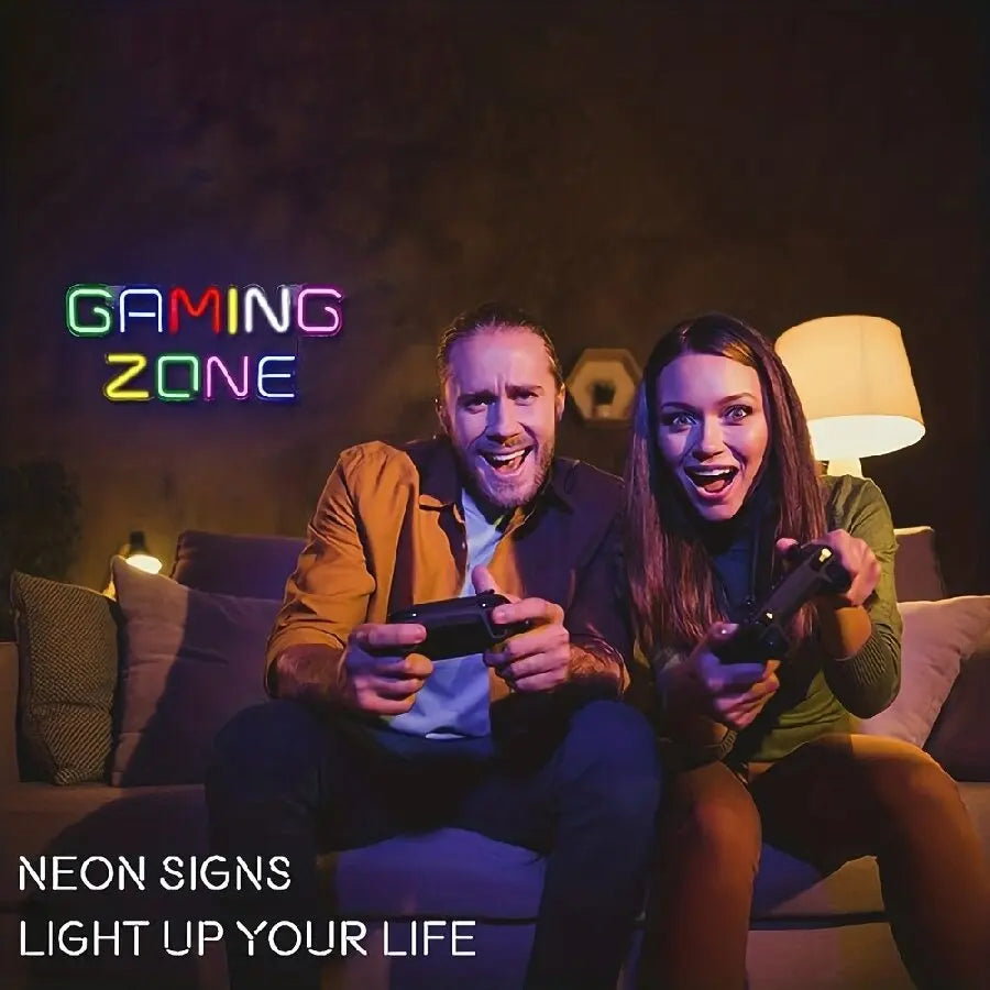 Gamepad Shaped LED Neon Sign for Gamer Room Decor