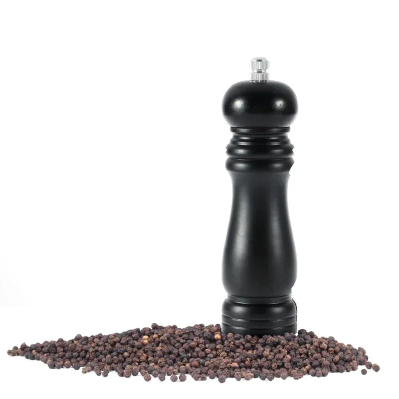 Wooden Manual Pepper Grinder 6 Inch Black Pepper Stick