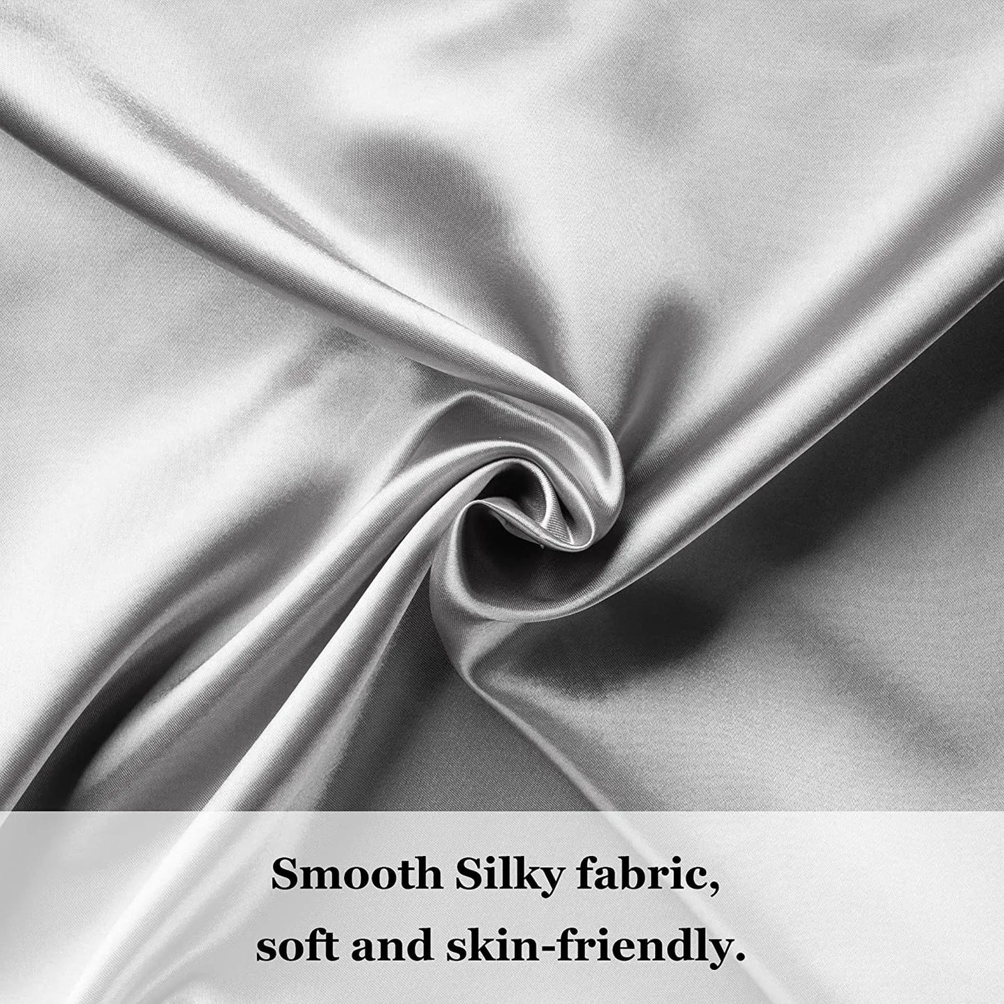 JuwenSilk Silky Stain Pillowcase Natural Mulberry Silk Standard Queen