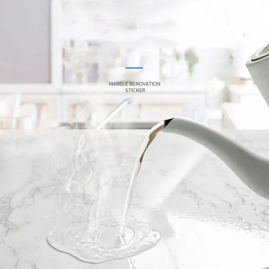 Modern Waterproof Marble Wallpaper Self Adhesive Foil Stickers for Kitchen Decor