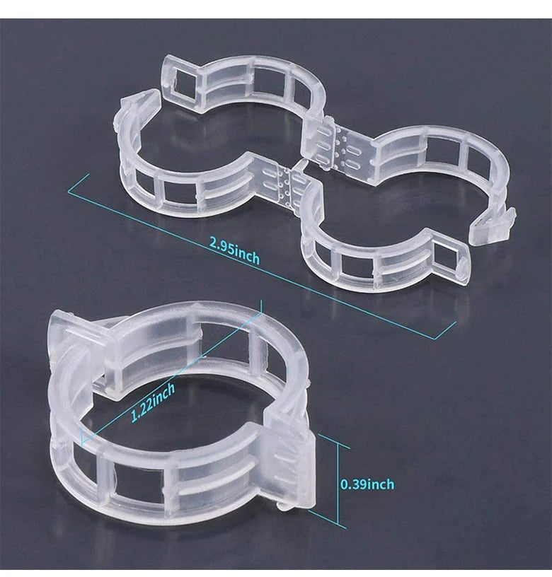 Clips para plantas Soportes de plástico reutilizables Conexiones Fijación de tallos de tomates en rama Injerto Plantas vegetales Herramientas para huertos y jardines