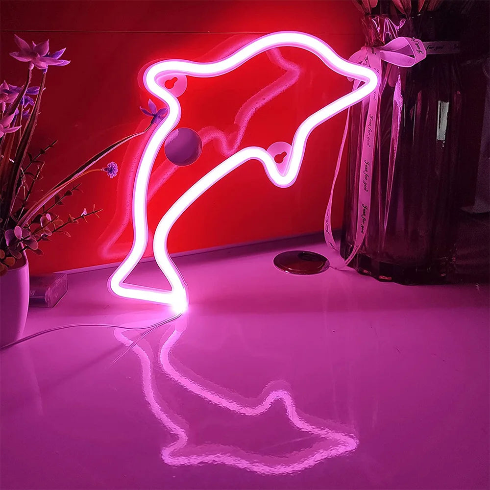 USB/Battery LED Neon Sign Lights Musical Note Wall Art Decor
