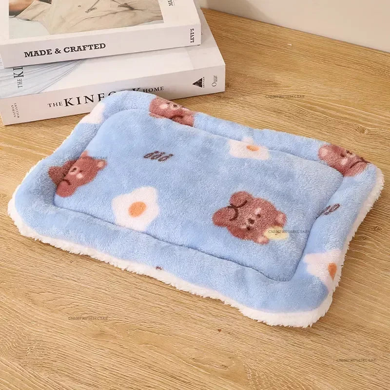 Chinchilla Rabbit Soft Bed Mat House Nest Hamster Accessories Small Animal Guinea Pig Hamster Bed House Winter Warm Squirrel