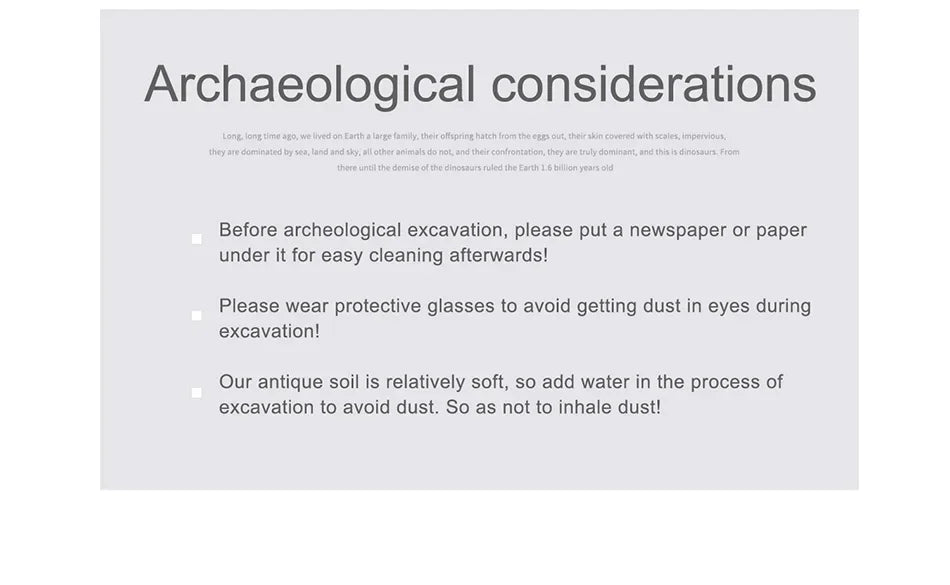 Dinosaur Fossil Excavation Kit for Kids Educational Archaeological Digging Adventure with Realistic Skeleton Models Perfect Gift for Boys and Girls