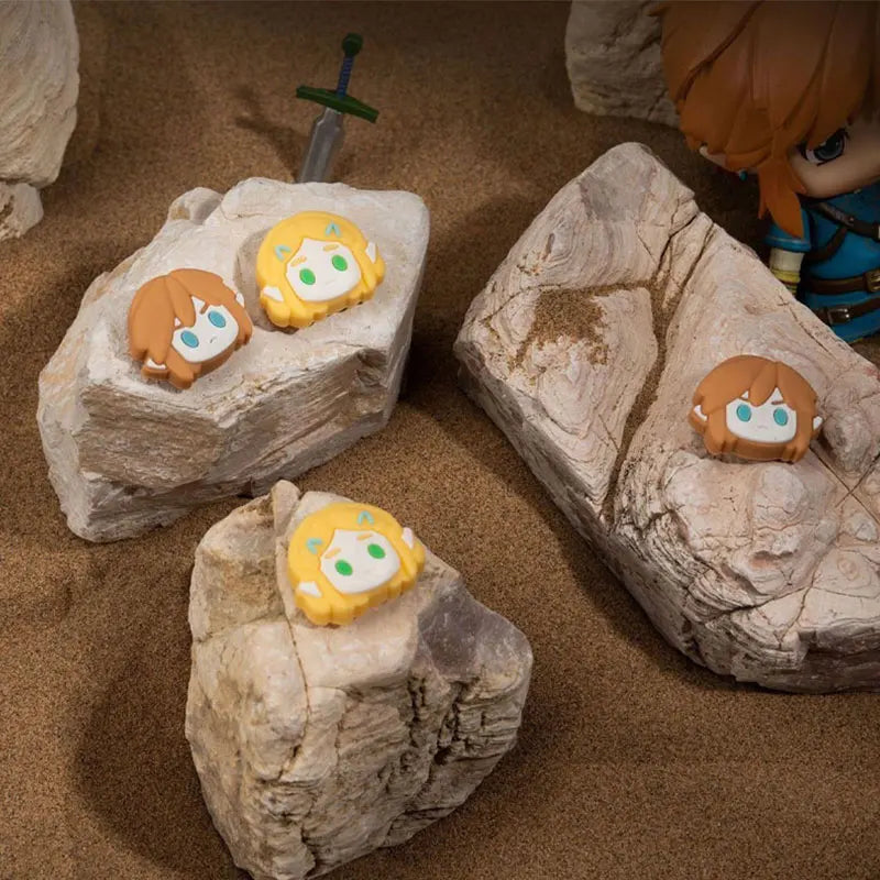 4pcs Cartoon Link Joystick Cover Grip Caps for Nintendo Switch