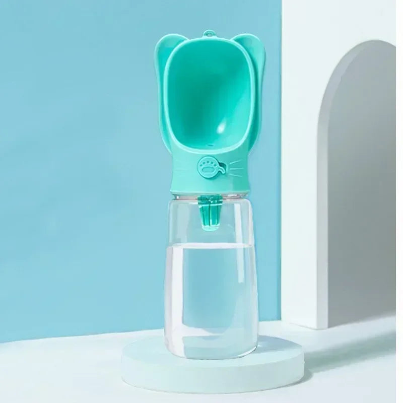 Portable Pet Hydration Bottle with Detachable Bowl 2-in-1 Food and Water Solution for Dogs and Cats Ideal for Outdoor Adventures