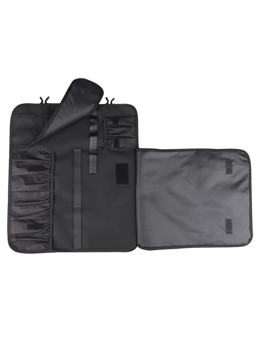 WESSLECO Portable Chef Knife Bag Roll Case with Durable Storage Pockets for Easy Organization