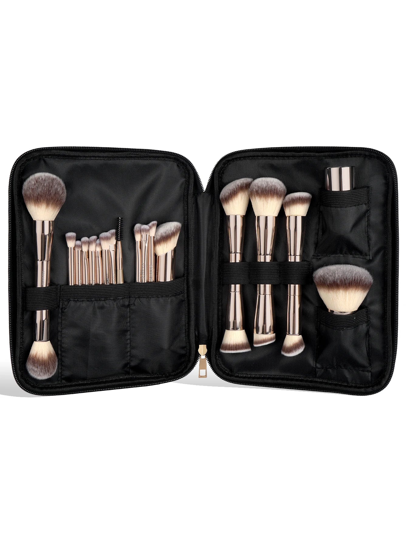 MAANGE 20 Piece Professional Makeup Brush Set with Dual Ended Brushes and Storage Bag
