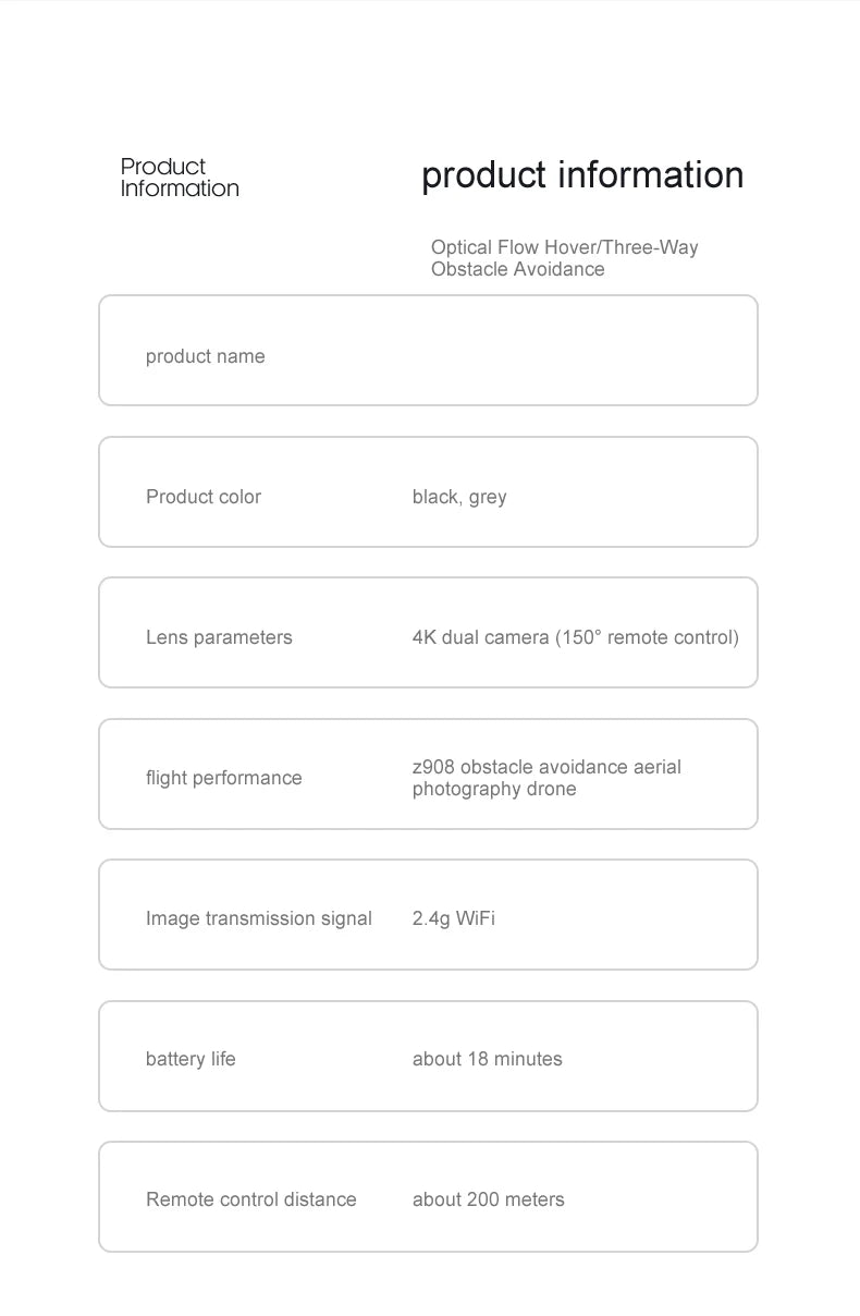 Origin Z908 Pro Drone 8K GPS Dual Camera Long Range Quadcopter for Aerial Photography