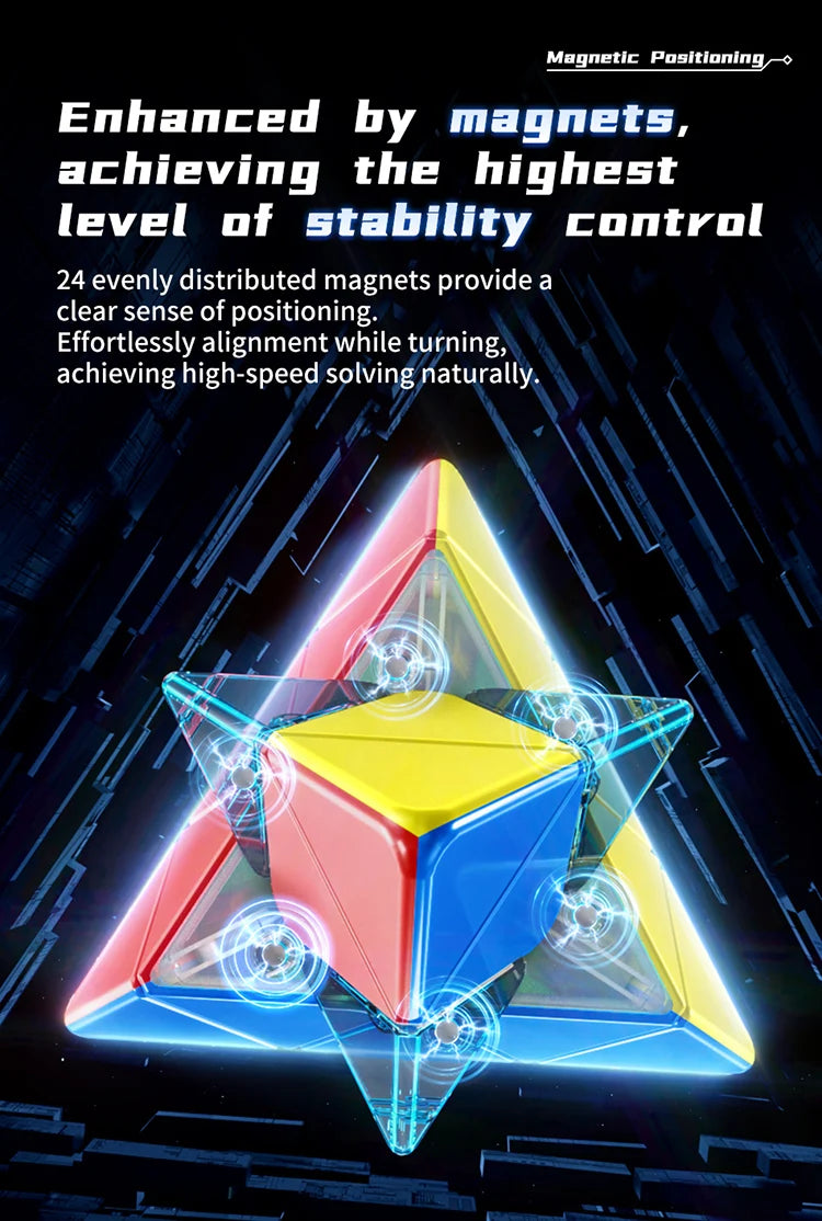 MOYU Meilong M Magnetic Magic Cube 3X3 2X2 Pyraminx Speedcube
