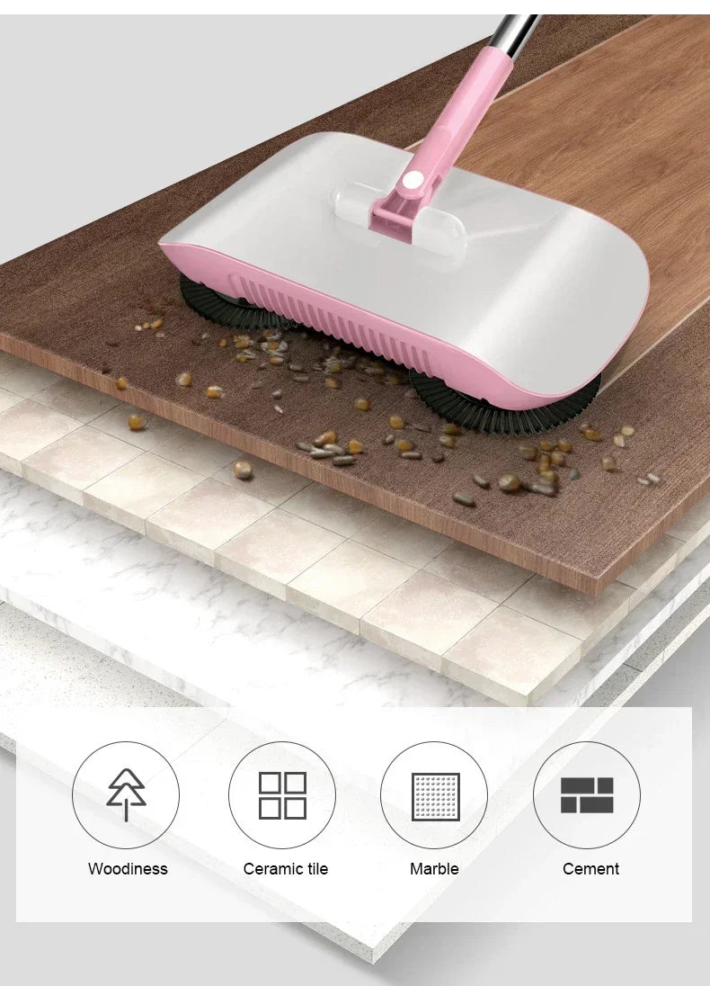 Combination Broom and Mop Set Hand Push Dustpan for Efficient Home Cleaning Tools