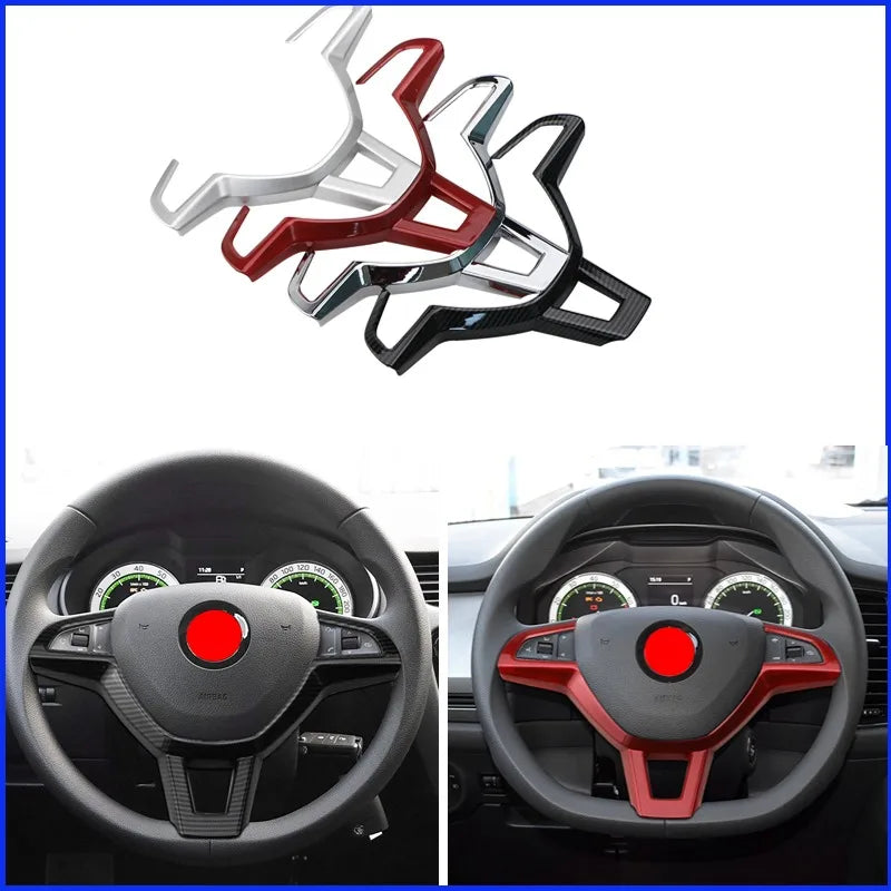 Car Steering Wheel Braid Cover 100% Fit for Skoda Models