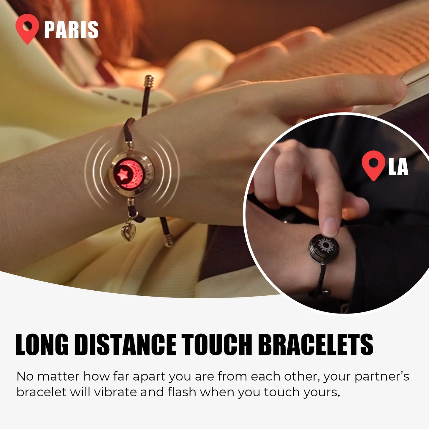 TOTWOO Touch Single Bracelet - Long Distance Love Smart Jewelry