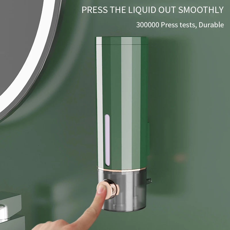 Manual Wall Mounted Soap Dispenser for Bathroom and Hotel Use - Versatile Hand Soap and Shower Gel Dispenser