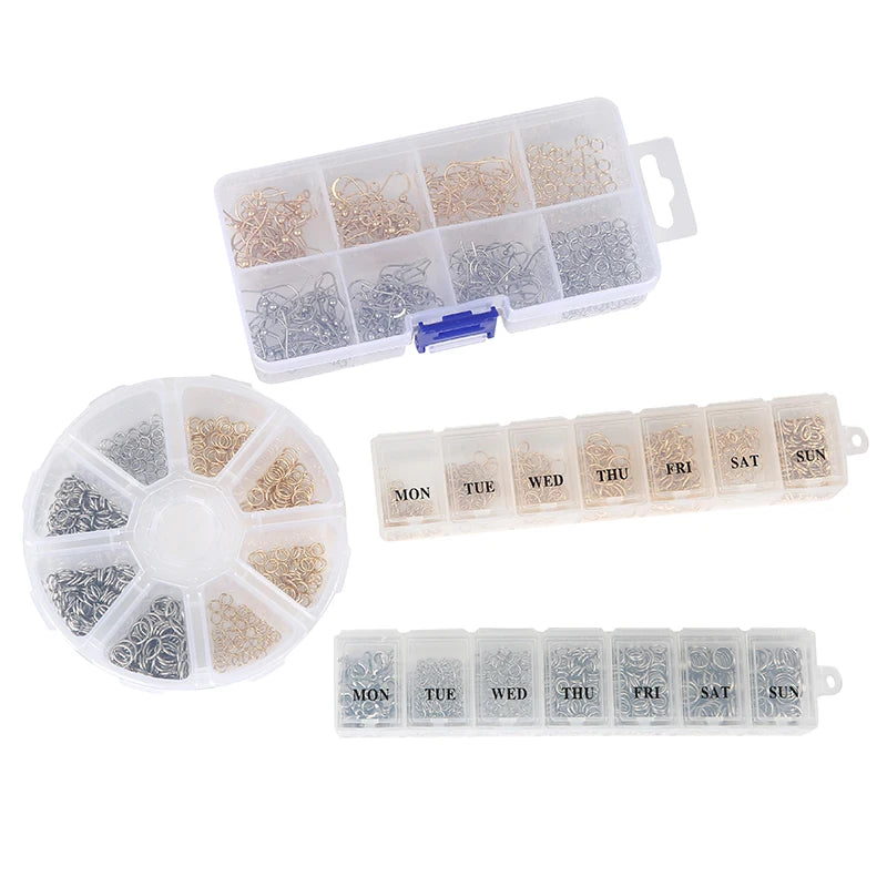 Jewelry Making Kit Set Box Stainless Steel Findings for Bracelets and Necklaces