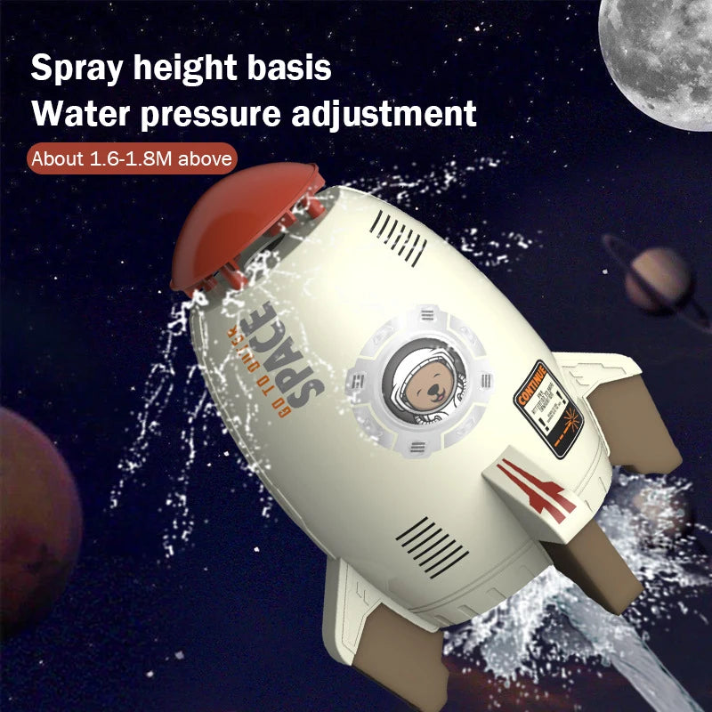 Flying Jet Rocket Fountain Sprinkler Water Toy for Kids 360 Degree Rotating Outdoor Pool Fun