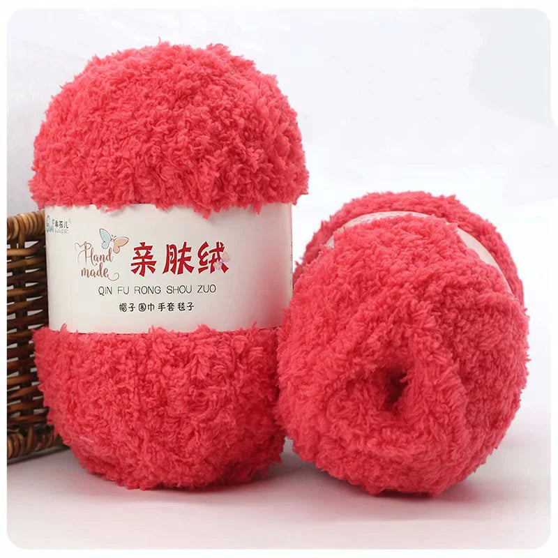 50g/Set Chenille Yarn Soft Coral Velvet for Knitting DIY