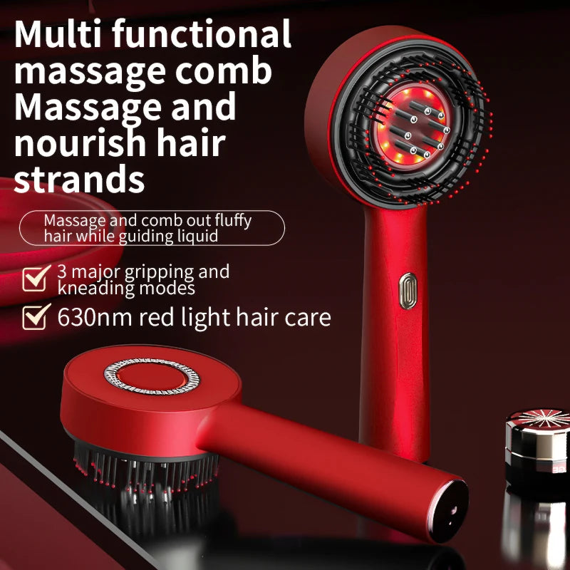 Electric Vibration Massage Comb Red Light for Hair Growth