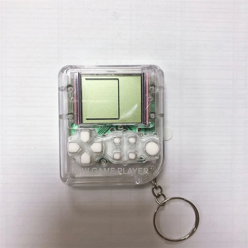 Pocket Mini Classic Game Machine Keychain 26 Games Handheld Retro Console Gift