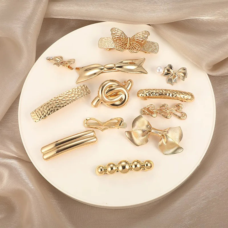 New Fashion Metal Irregular Double-Layer Hair Bands Ropes