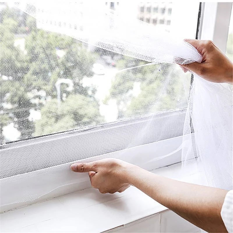 Mosquitera autoadhesiva antimosquitos para el hogar EW, mosquitera invisible para ventanas, mosquitera cifrada para bricolaje, velcro gratis