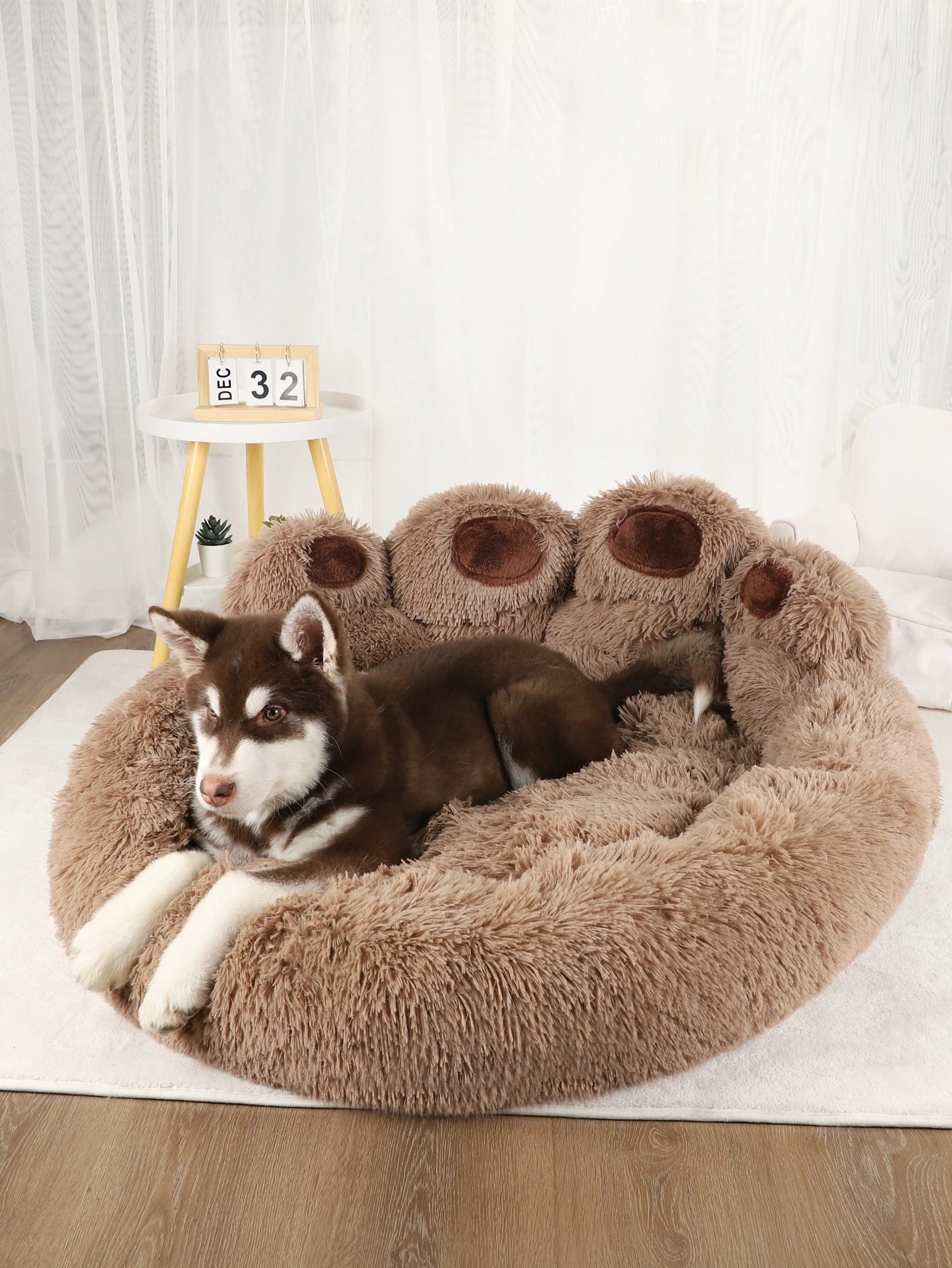 Fluffy Large Dog Bed for Pets Cozy Soft Sofa Basket Mat for Dogs and Cats Plush Kennel Blanket Accessories