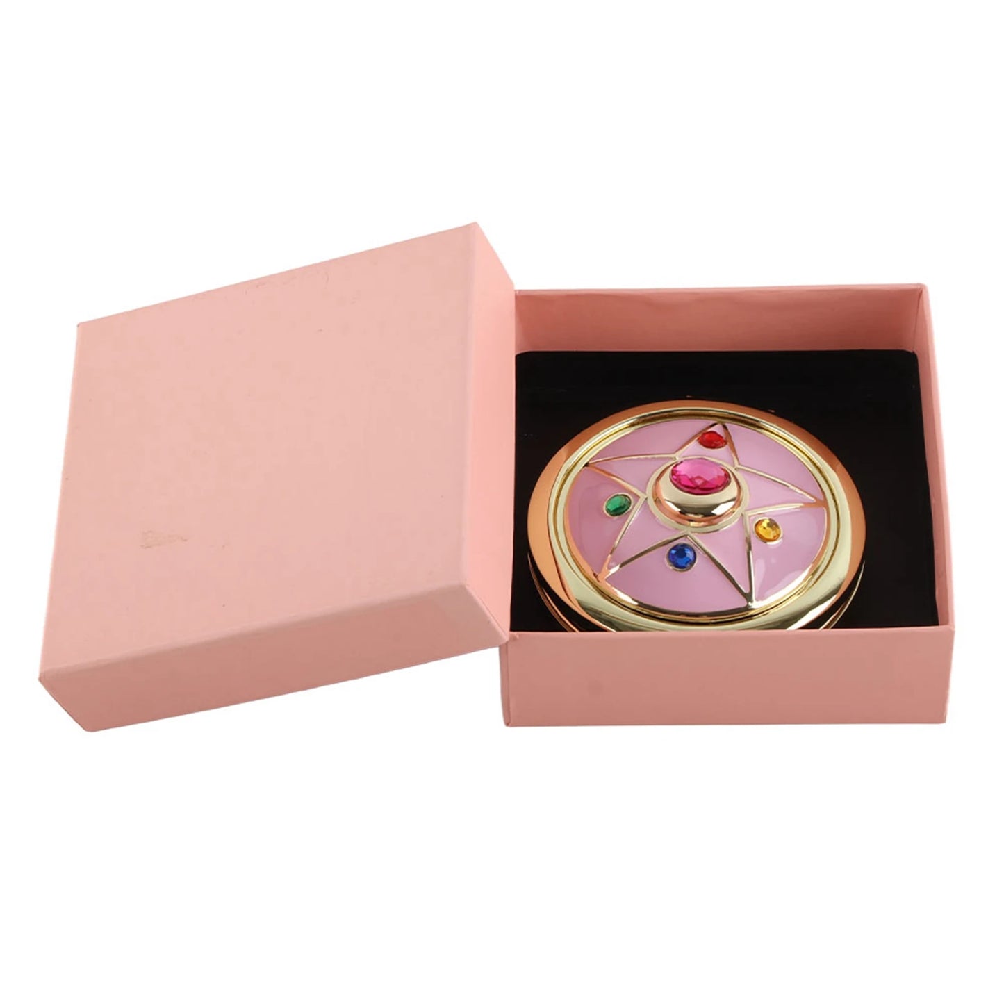 Anime Star Crystal Makeup Mirror Foldable Cosplay Prop Portable Cosmetic Accessory